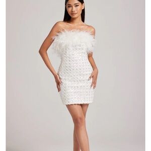 Nadine Merabi Harlow White Dress